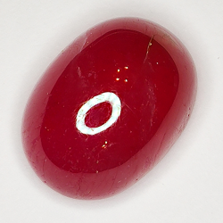 21.55ct Ruby cabochon oval 13.1x12.6mm