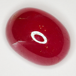 21.55ct Ruby cabochon oval 13.1x12.6mm