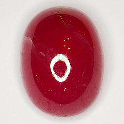 21.55ct Rubin cabochon oval 13.1x12.6mm