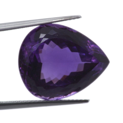 21.17ct. Pear cut amethyst 18.83x15.48 mm