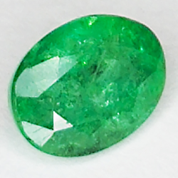 1.27ct Esmeralda talla oval 7.6x5.9mm