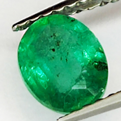 0.87ct Emerald oval cut 7.1x5.3mm