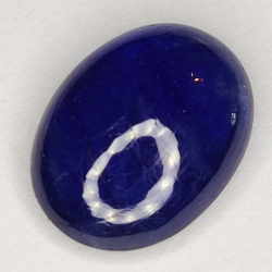 6.45ct Blauer Saphir cabochon oval 13.1x9.9mm