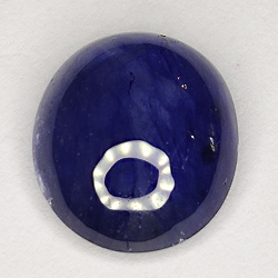 4.70ct Zaffiro Blu cabochon ovale 11.0x9.5mm