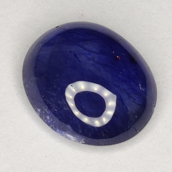 4.70ct Blue Sapphire cabochon oval 11.0x9.5mm