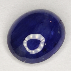 4.70ct Blauer Saphir cabochon oval 11.0x9.5mm