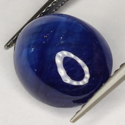 5.74ct Blue Sapphire cabochon oval 11.7x9.5mm