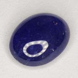 5.24ct Blauer Saphir cabochon oval 11.7x9.1mm