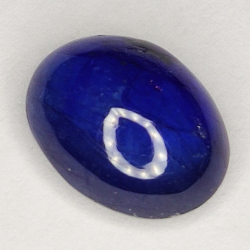 6.35ct Blauer Saphir cabochon oval 11.8x9.3mm