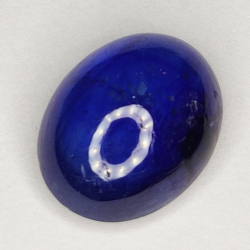 6.35ct Blauer Saphir cabochon oval 11.8x9.3mm