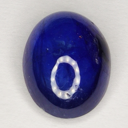 6.35ct Blauer Saphir cabochon oval 11.8x9.3mm