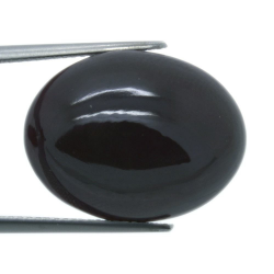 36,56ct.Star Garnet Cabochon Oval Cut