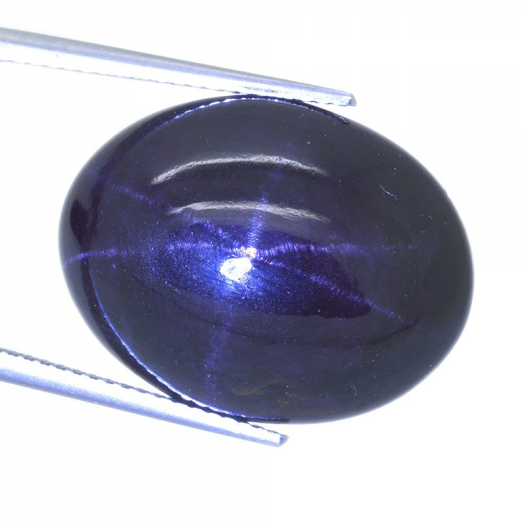 36,56ct.Star Garnet Cabochon Oval Cut