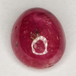 2.44ct Ruby Star cabochon oval 7.8x6.6mm