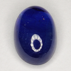 6.36ct Blauer Saphir cabochon oval 12.0x8.3mm