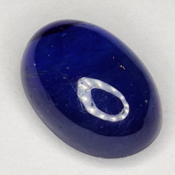 6.36ct Blauer Saphir cabochon oval 12.0x8.3mm