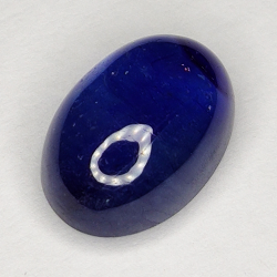 6.36ct Blauer Saphir cabochon oval 12.0x8.3mm