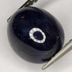 6.00ct Blue Sapphire cabochon oval 10.2x8.4mm