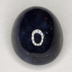 6.00ct Blauer Saphir cabochon oval 10.2x8.4mm