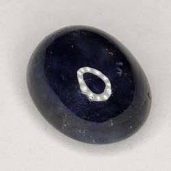 6.00ct Blauer Saphir cabochon oval 10.2x8.4mm