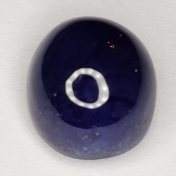 10.99ct Bleu Saphir cabochon ovale 11.4x10.4mm