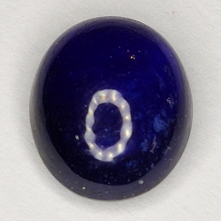 4.20ct Blauer Saphir cabochon oval 9.9x8.1mm