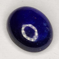 4.20ct Blauer Saphir cabochon oval 9.9x8.1mm