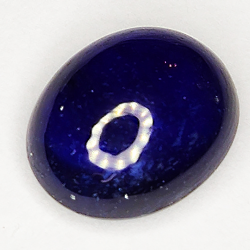 4.20ct Blauer Saphir cabochon oval 9.9x8.1mm