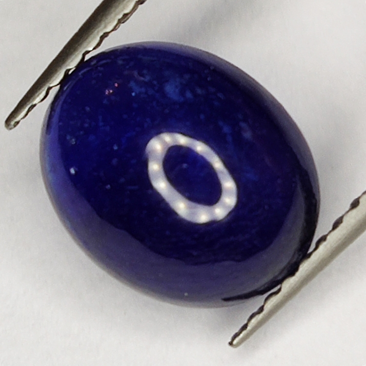 4.20ct Blauer Saphir cabochon oval 9.9x8.1mm