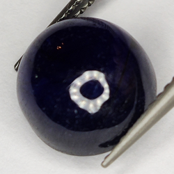 7.66ct Blue Sapphire cabochon oval 10.4x9.8mm