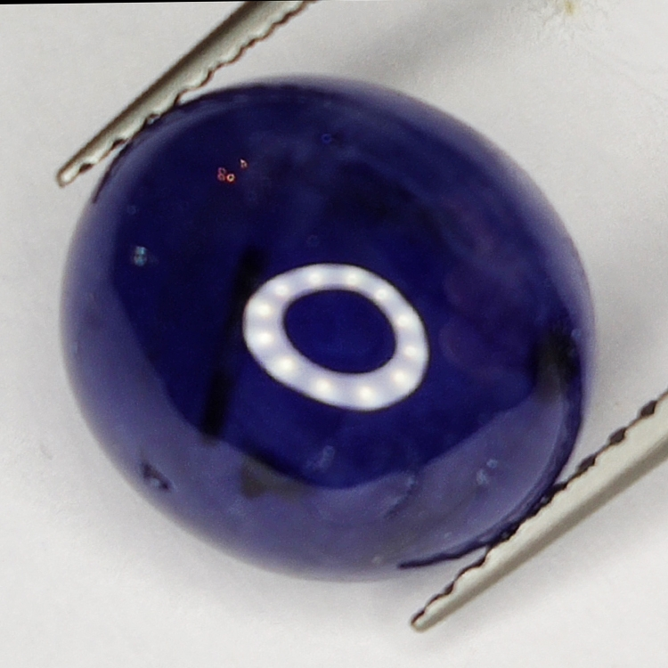 7.78ct Blauer Saphir cabochon oval 11.3x10.2mm