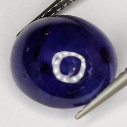 7.78ct Blauer Saphir cabochon oval 11.3x10.2mm