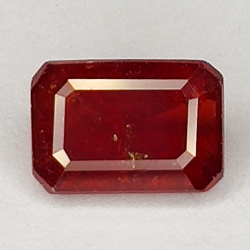 2.00ct Ruby emerald cut 7.7x5.4mm