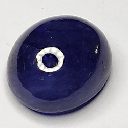 8.10ct Bleu Saphir cabochon ovale 11.8x9.9mm