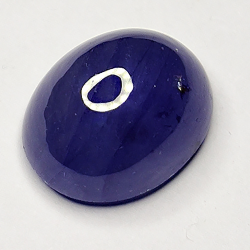 7.28ct Blauer Saphir cabochon oval 11.9x9.5mm