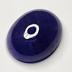 6.06ct Blauer Saphir cabochon oval 11.8x9.2mm