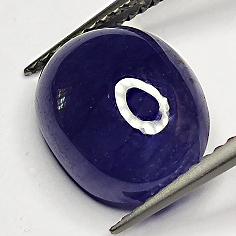 6.06ct Blue Sapphire cabochon oval 11.8x9.2mm