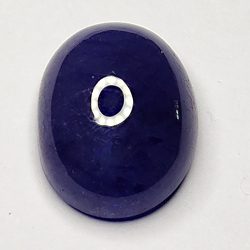 6.06ct Blauer Saphir cabochon oval 11.8x9.2mm