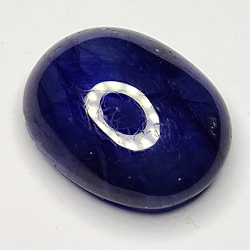 6.33ct Zaffiro Blu cabochon ovale 12.1x9.6mm