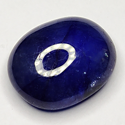 6.33ct Blue Sapphire cabochon oval 12.1x9.6mm