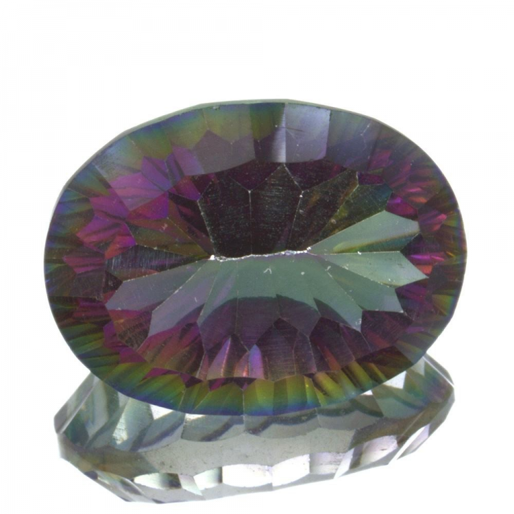 17,77ct.Mystic Quartz Oval Cut