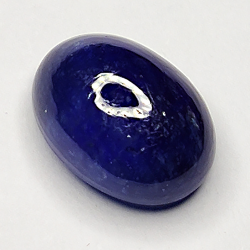 4.54ct Blauer Saphir cabochon oval 10.3x7.3mm