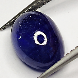 4.54ct Blauer Saphir cabochon oval 10.3x7.3mm