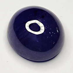 7.84ct Bleu Saphir cabochon ovale 11.1x10.4mm