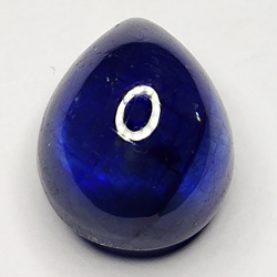 7,86ct Blauer Saphir cabochon birne 11.9x9.0mm