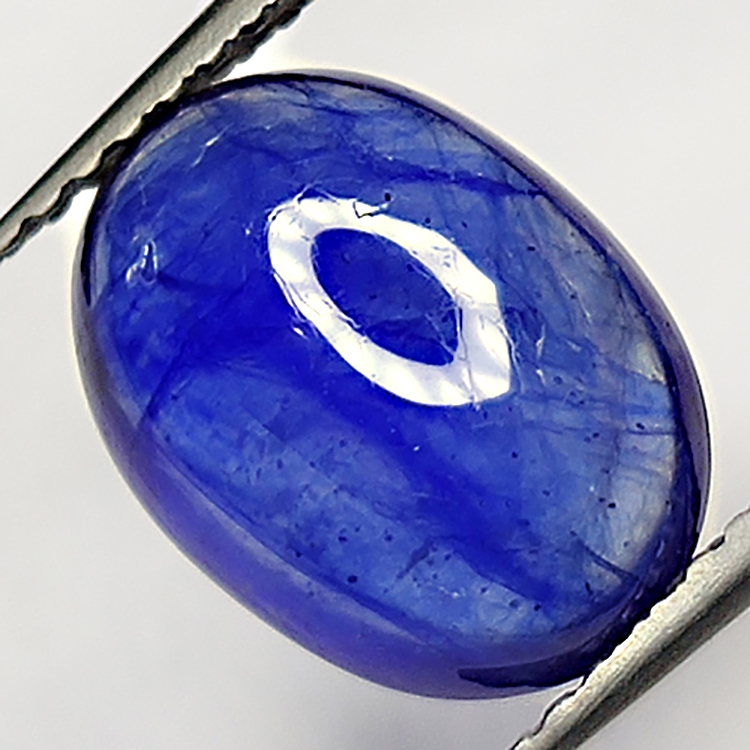 3.83ct Blue Sapphire cabochon oval 11.0x8.1mm