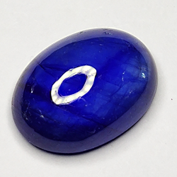 3.83ct Blauer Saphir cabochon oval 11.0x8.1mm