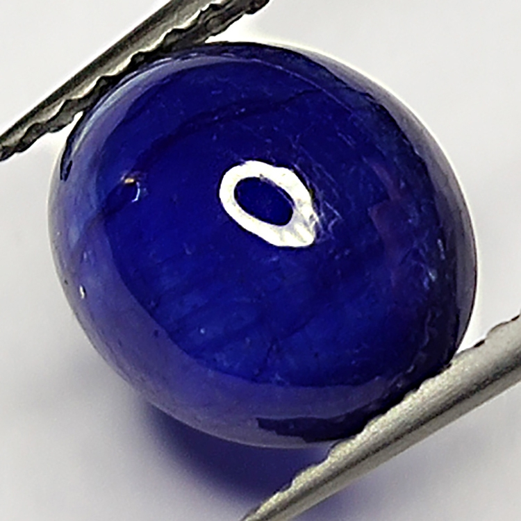 3.37ct Blue Sapphire cabochon oval 9.3x7.9mm