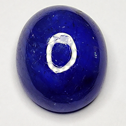 6.12ct Blauer Saphir cabochon oval 11.8x9.4mm