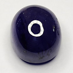 8.81ct Zafiro Azul cabujón oval 10.7x9.3mm